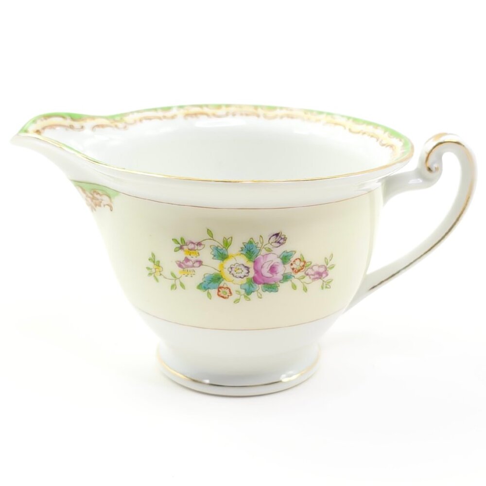 c. 1920s-1930s Vintage Sampy Japan "Elaine" Hand Painted Fine China Creamer